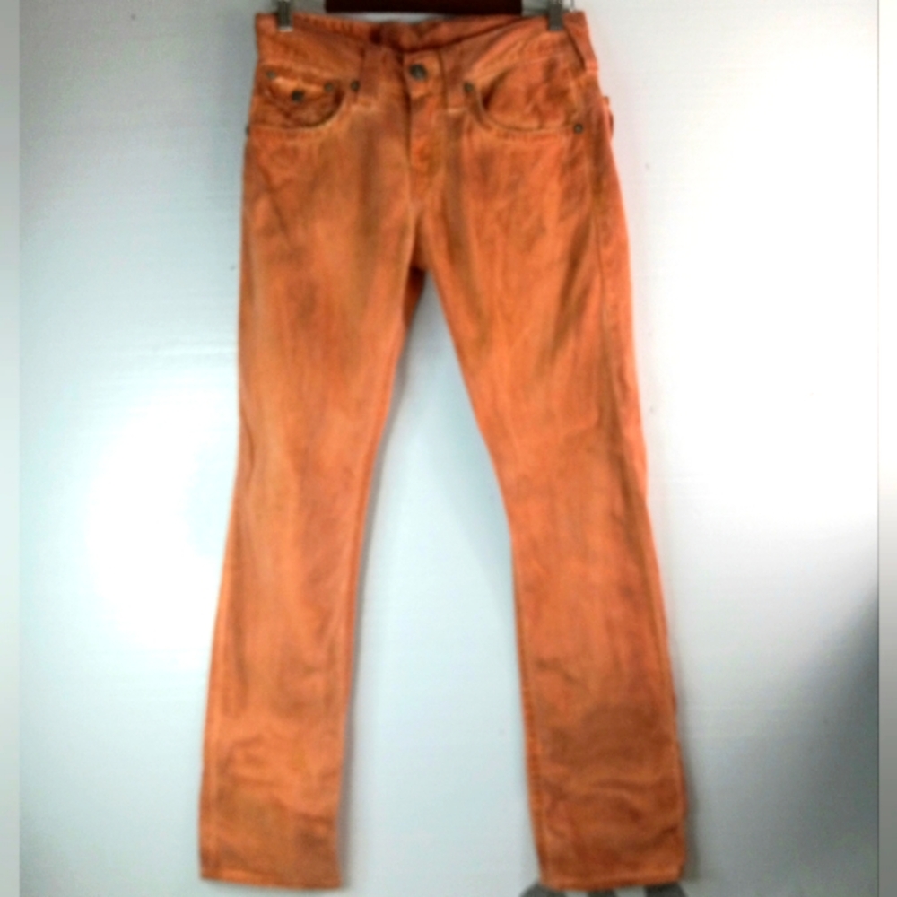 True Religion Women's Skinny Jeans in Burnt Orange